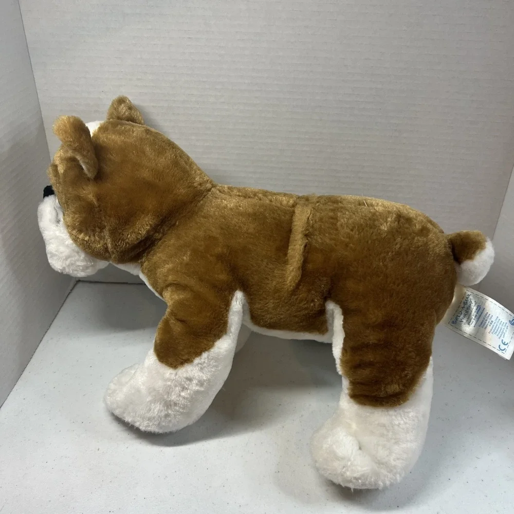 Build A Bear Bulldog Dog White Brown Boxer 14